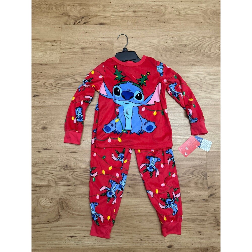 Disney Stitch Christmas Pajama Set